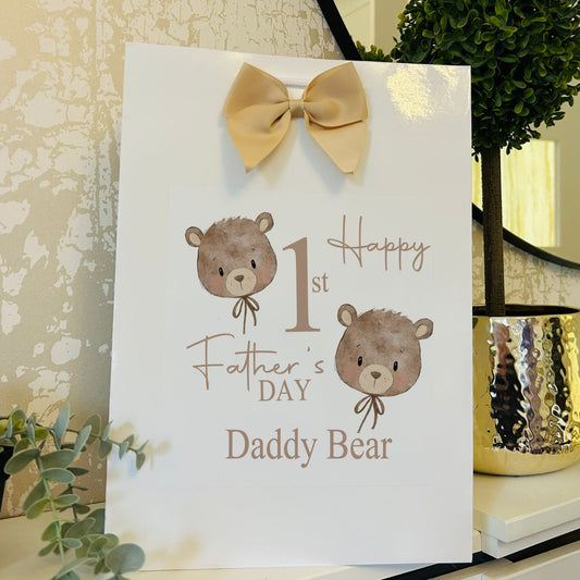 Fathers Day Gift Bag Personalised with Name