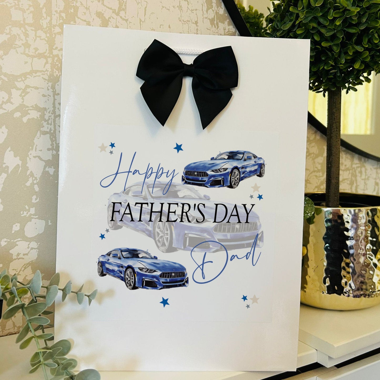 Fathers Day Gift Bag Personalised with Name