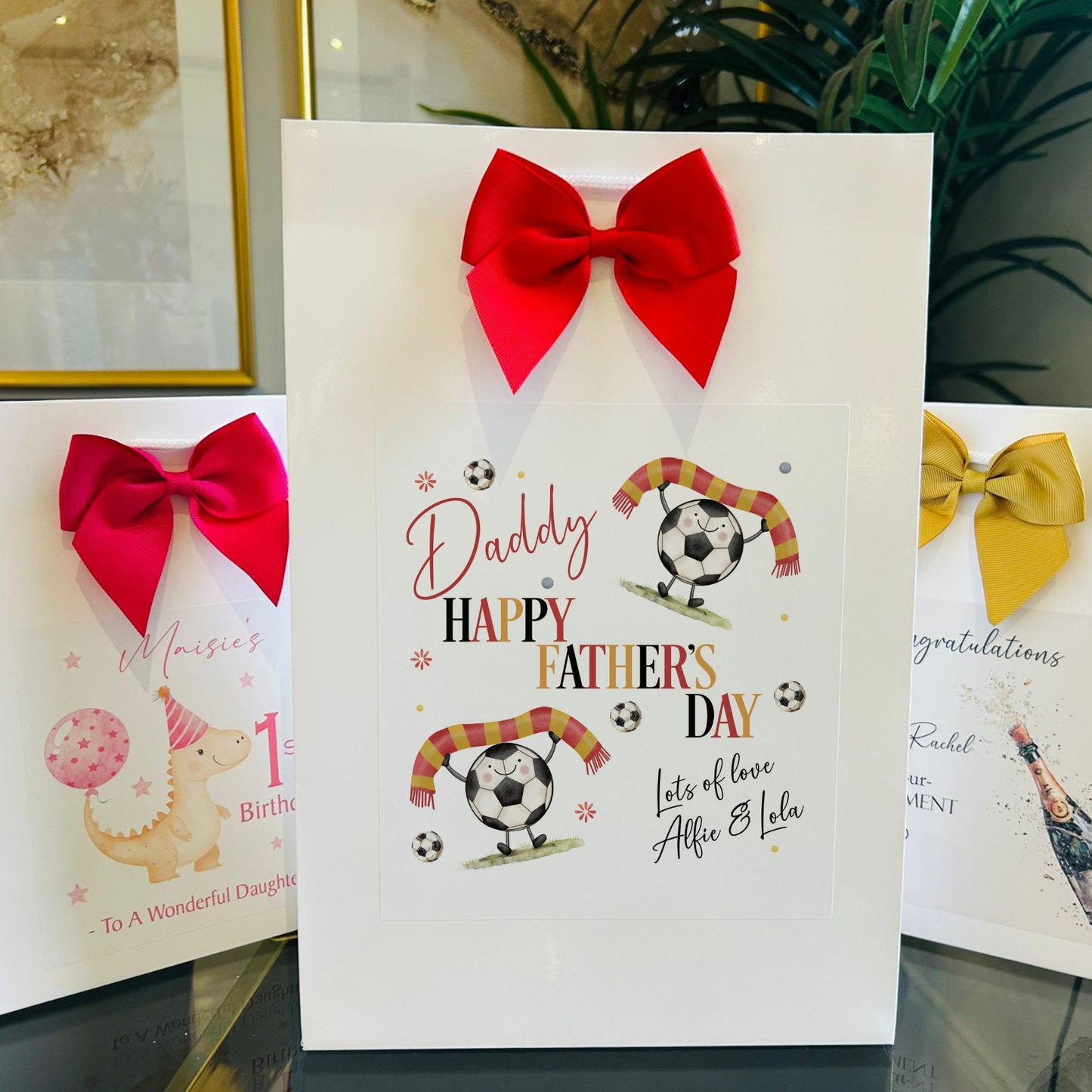 Fathers Day Gift Bag Personalised with Name