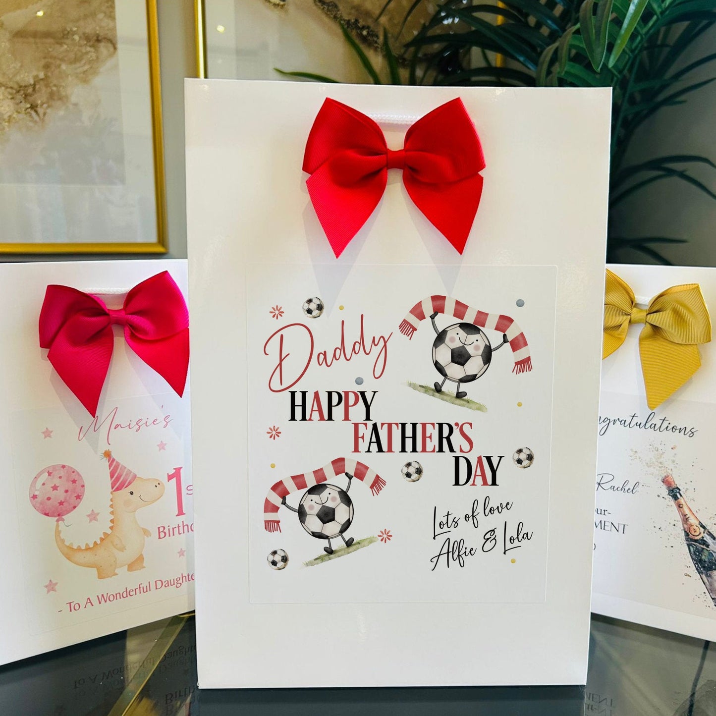 Fathers Day Gift Bag Personalised with Name