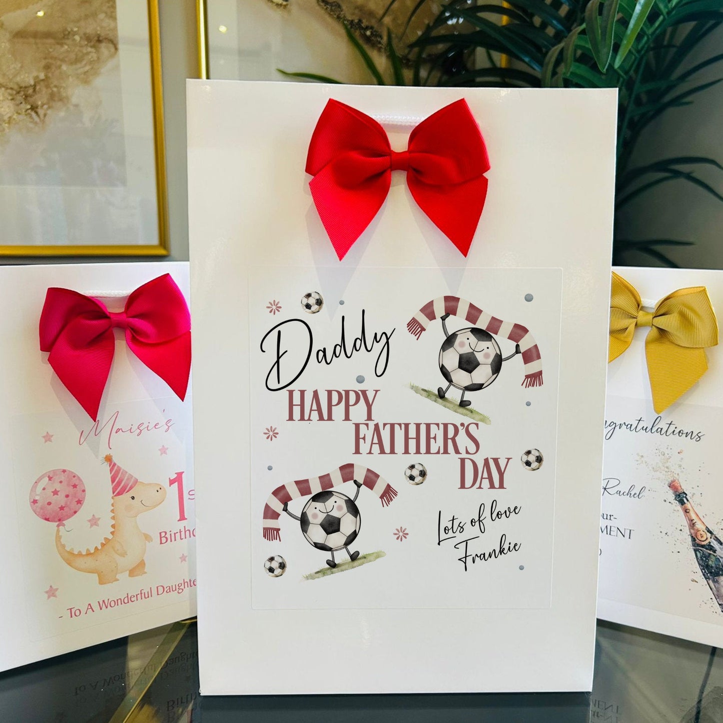 Fathers Day Gift Bag Personalised with Name