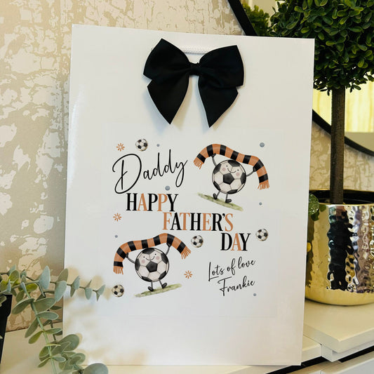 Fathers Day Gift Bag Personalised with Name