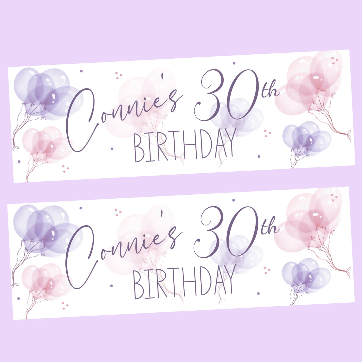 Personalised Banner For Her