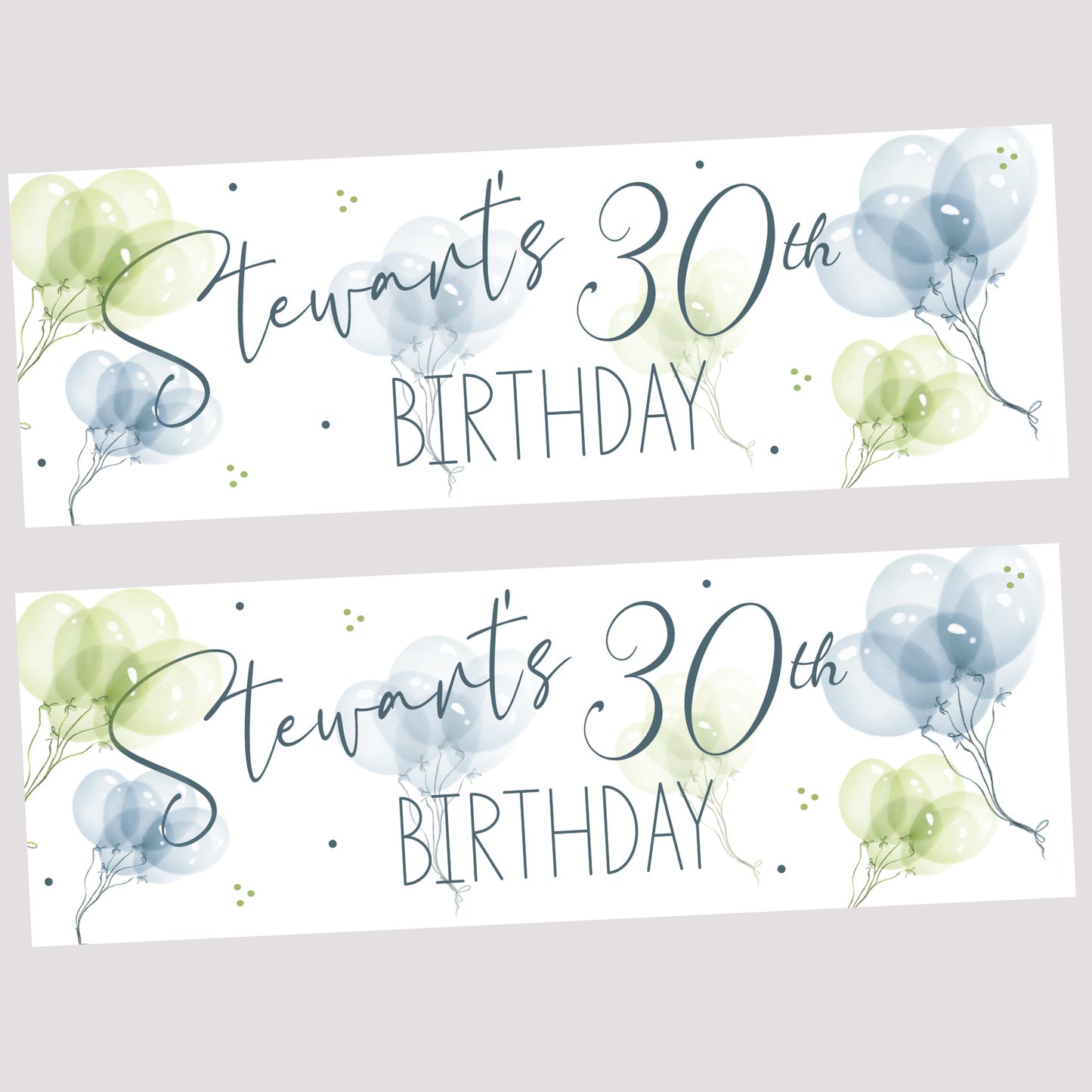 Personalised Banner For Him