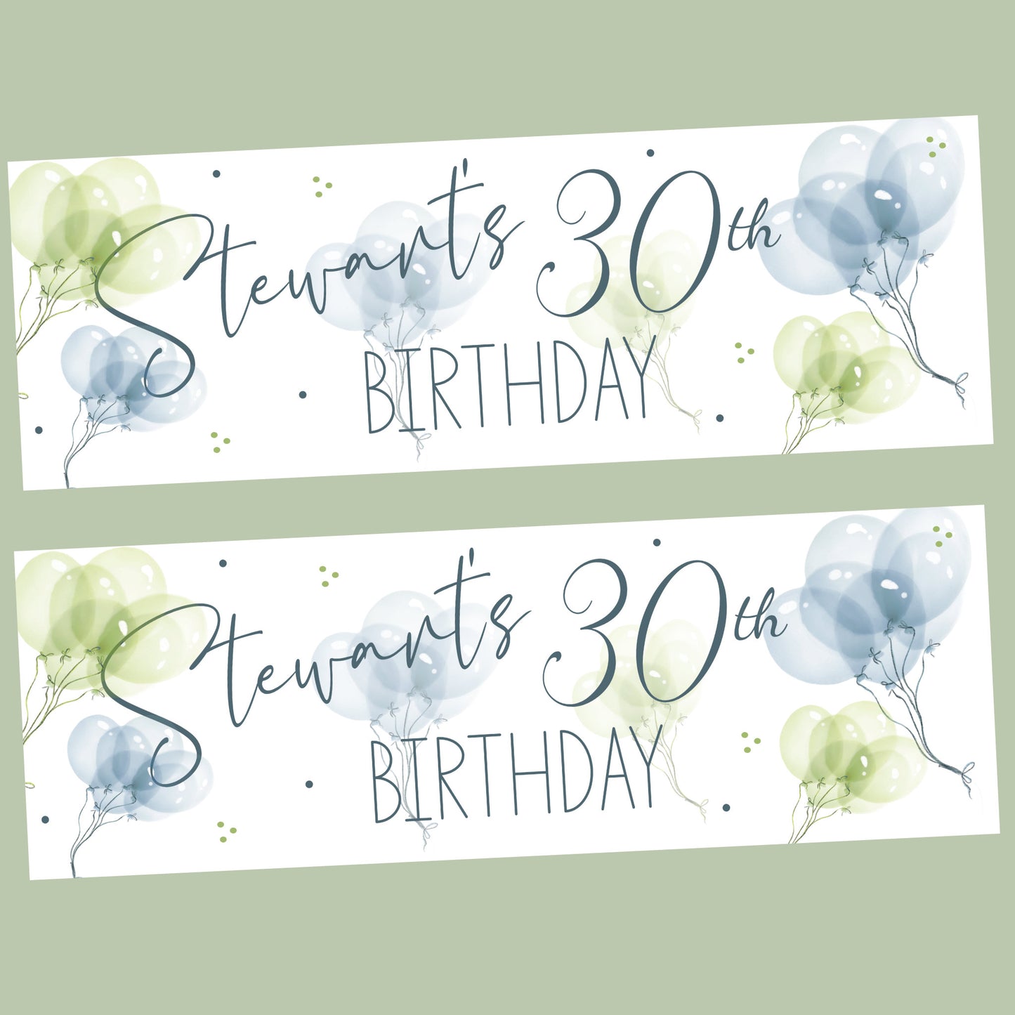 Personalised Banner For Him