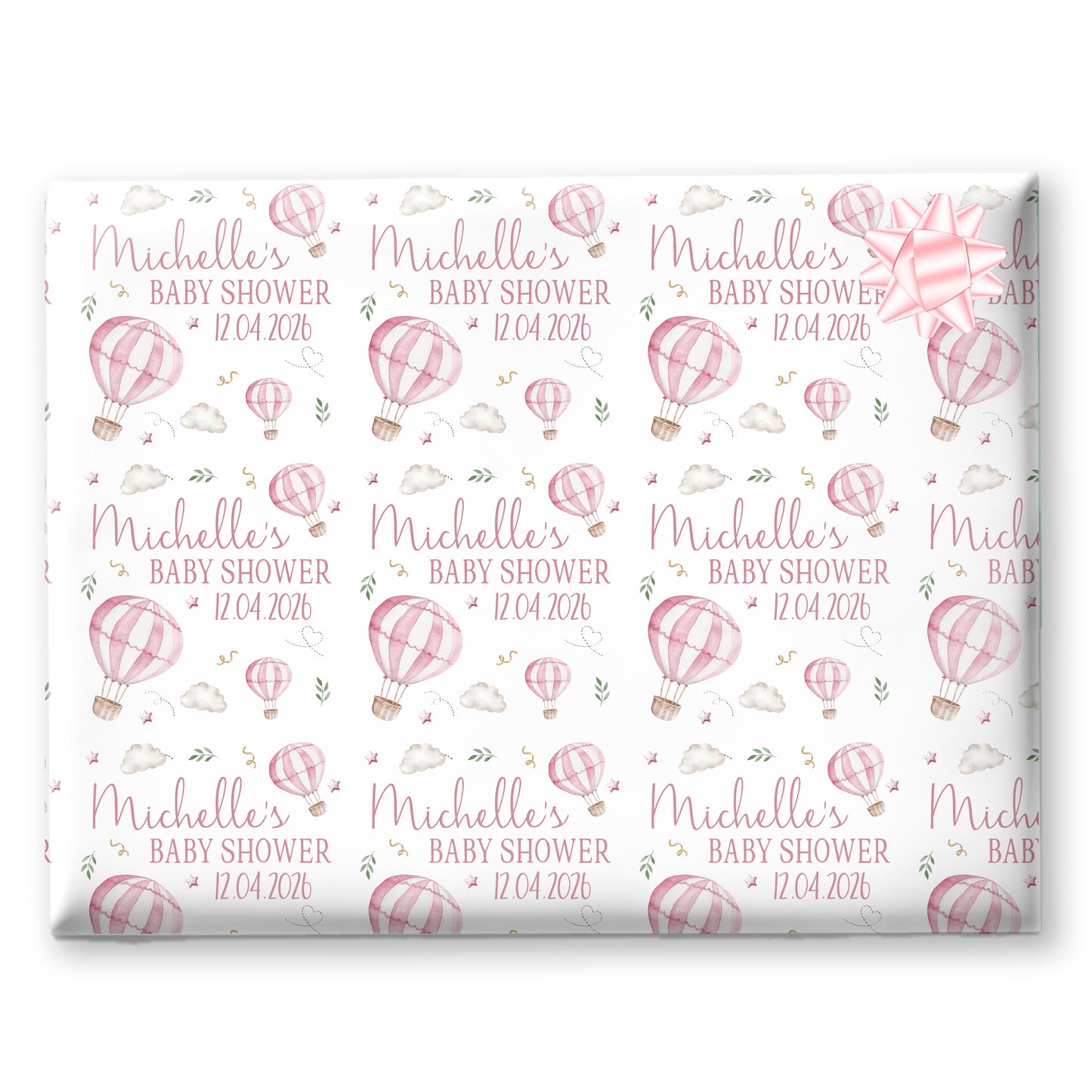 Personalised Gift  Wrapping Paper Baby Shower