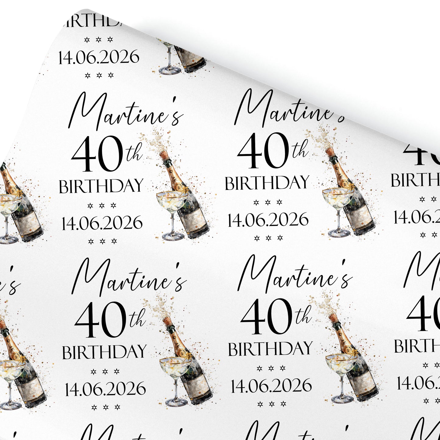Personalised Birthday Gift Wrapping Paper For Him