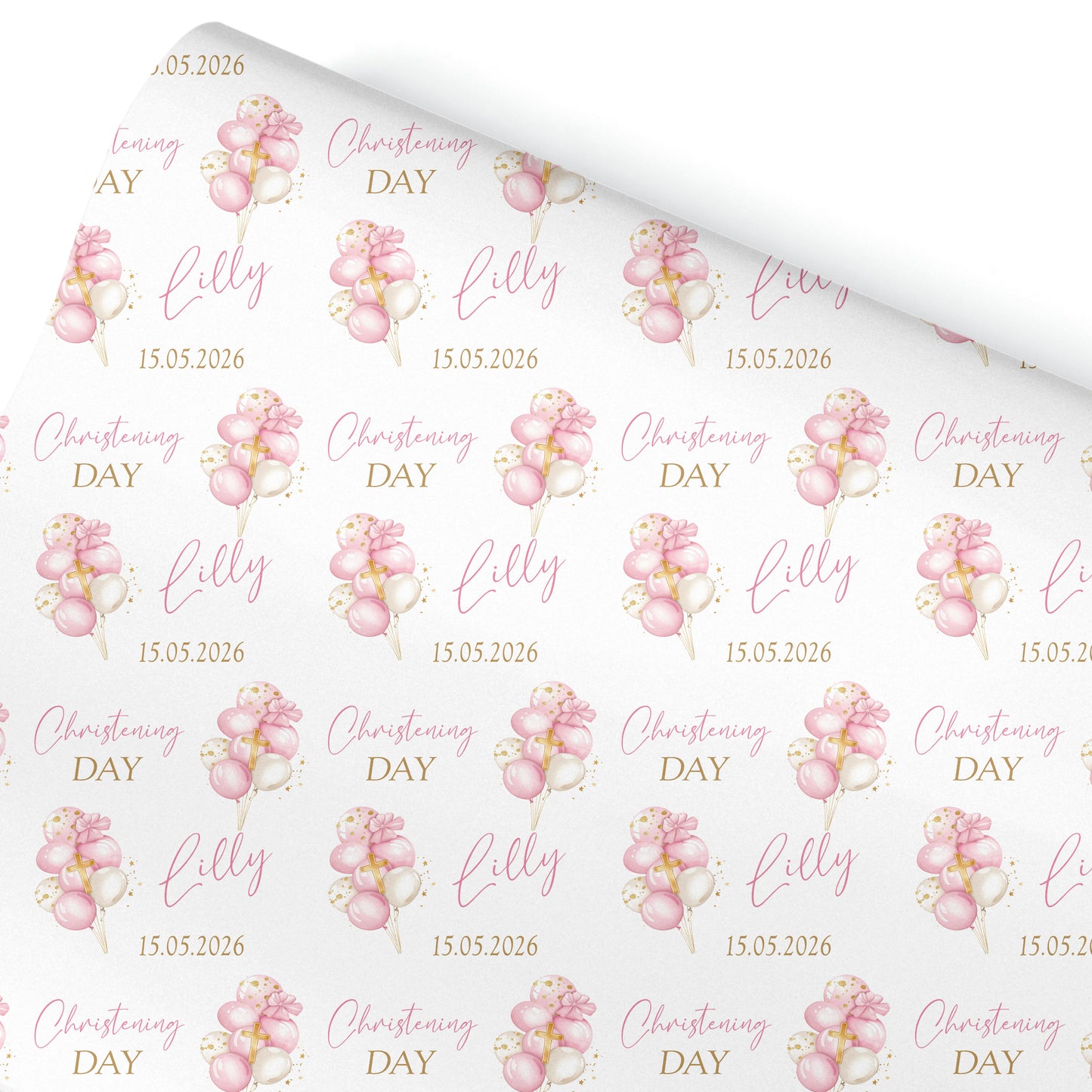 Personalised Christening Gift Wrapping Paper
