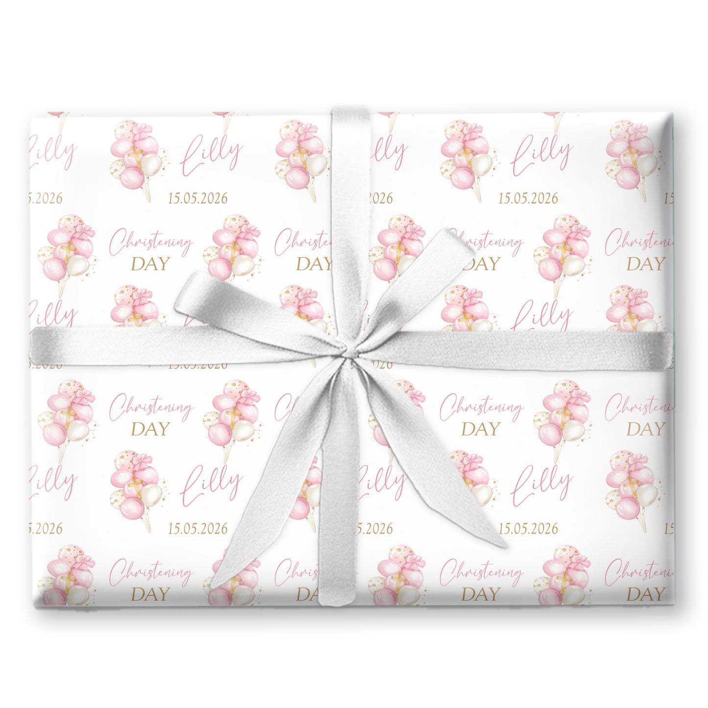 Personalised Christening Gift Wrapping Paper