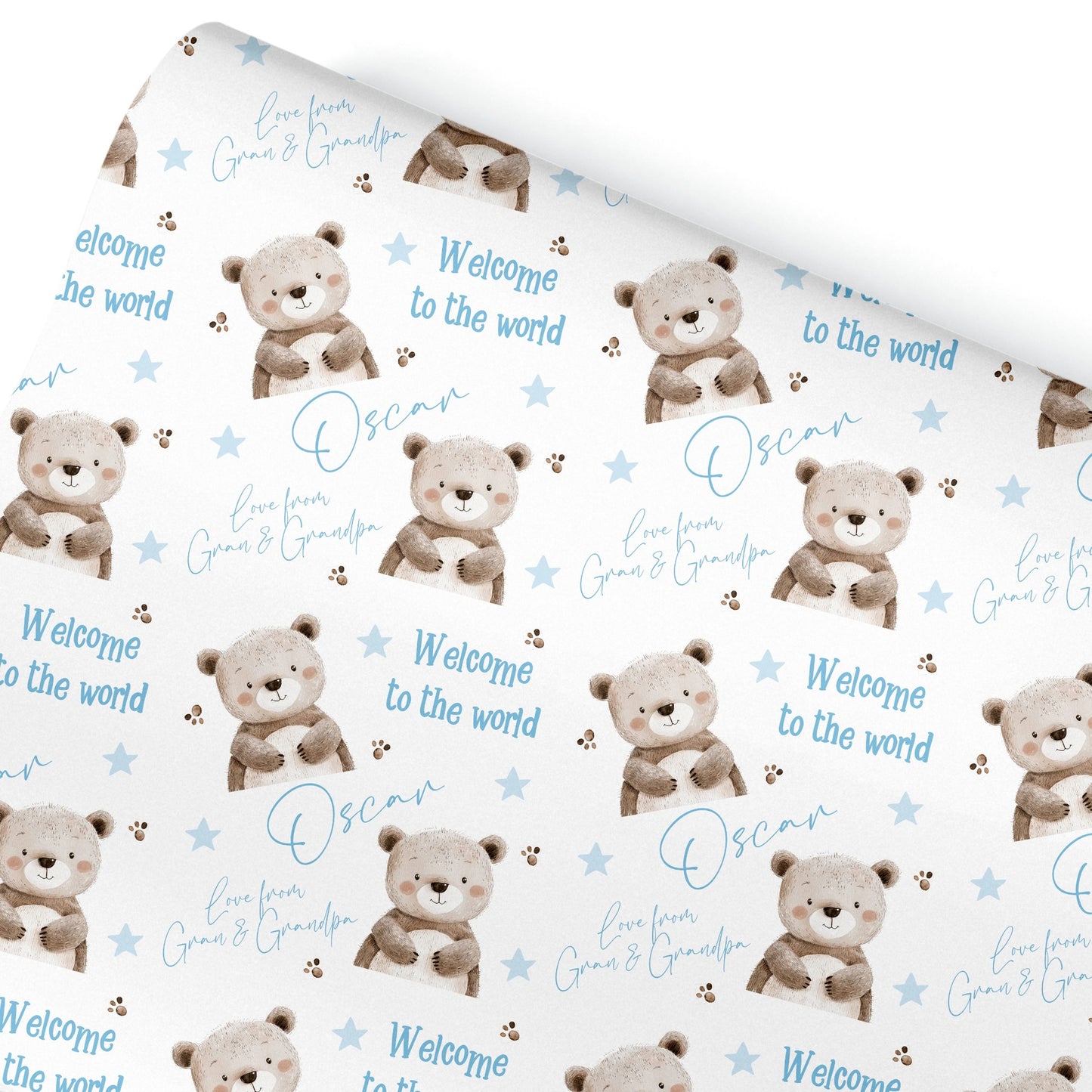 Personalised New Baby Gift Wrapping Paper