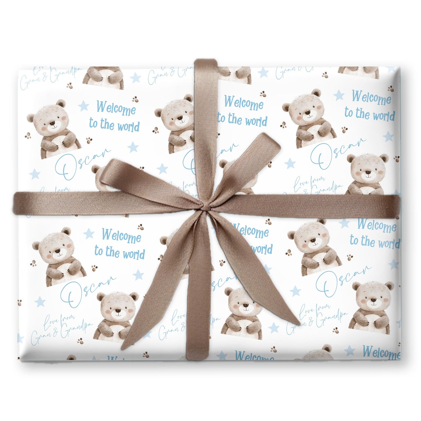 Personalised New Baby Gift Wrapping Paper