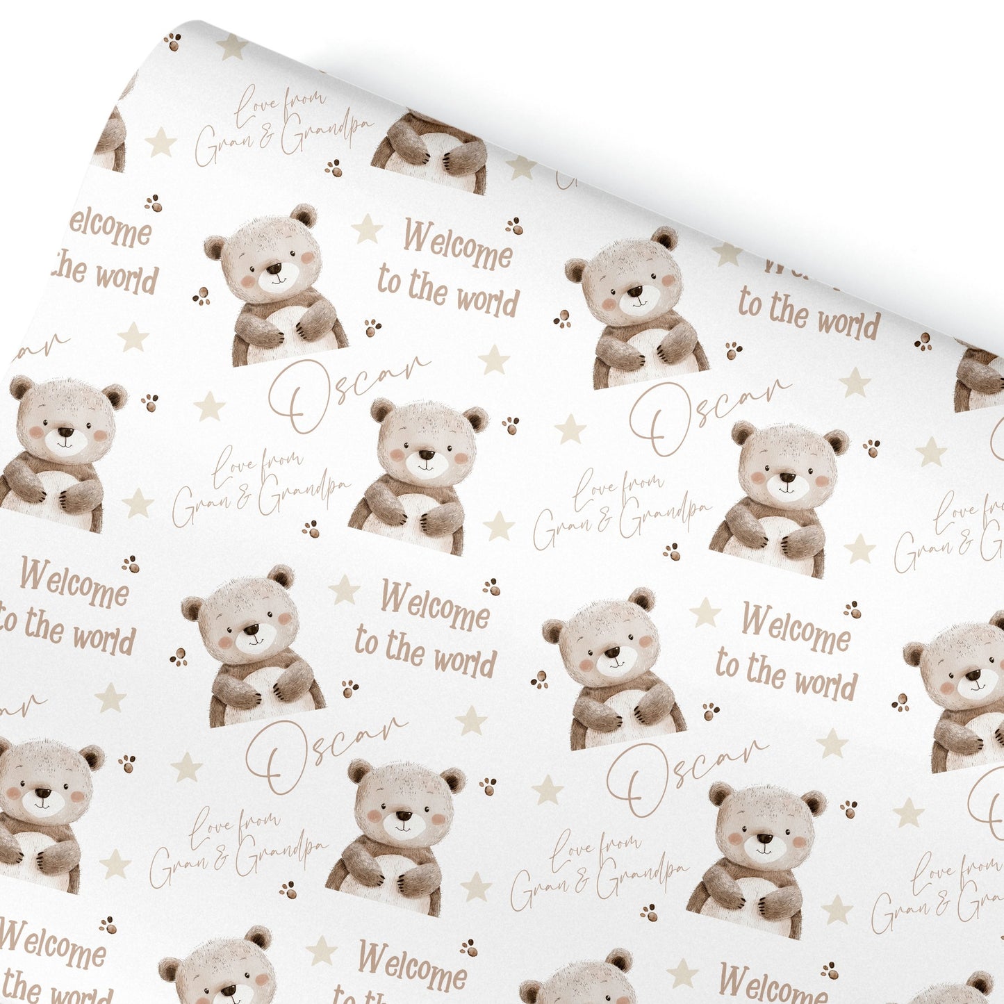 Personalised New Baby Gift Wrapping Paper