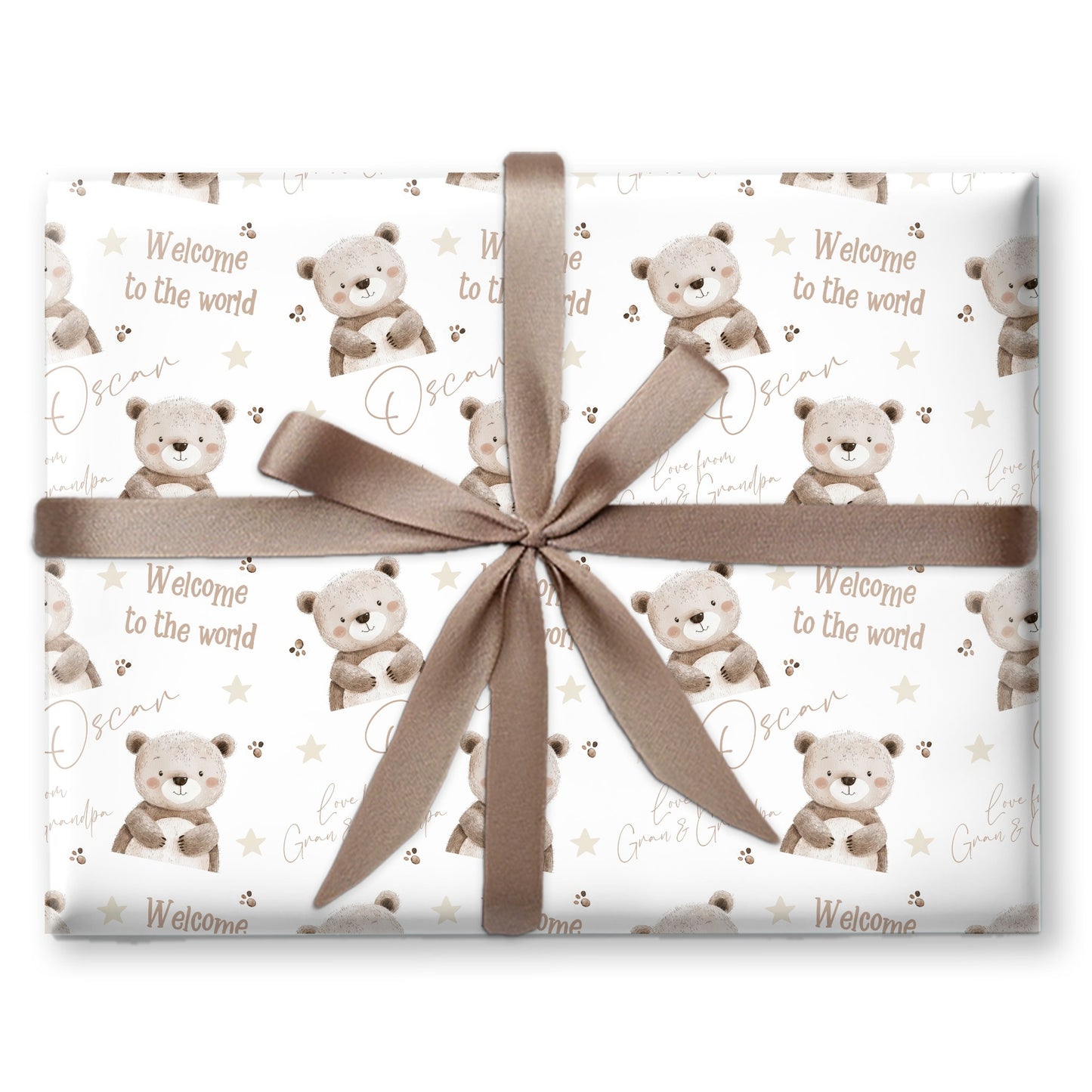 Personalised New Baby Gift Wrapping Paper