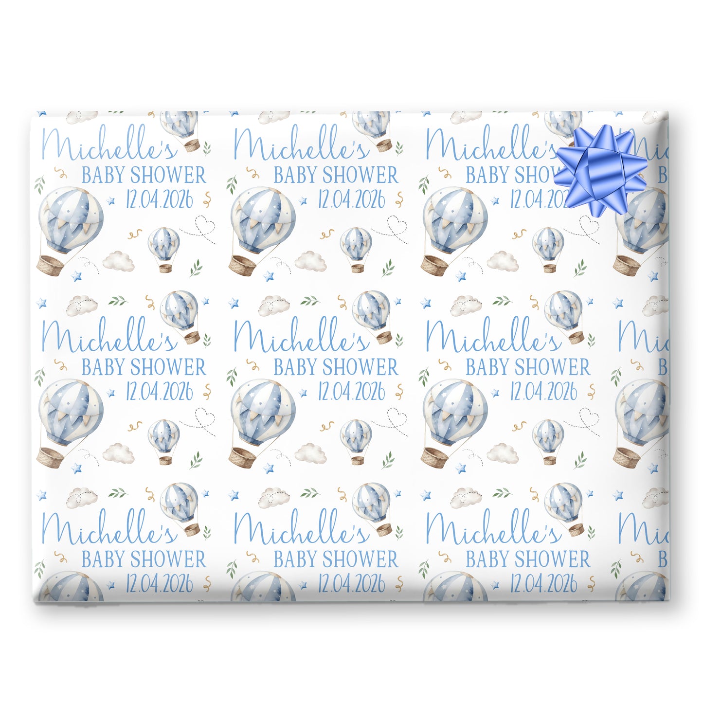 Personalised Gift  Wrapping Paper Baby Shower
