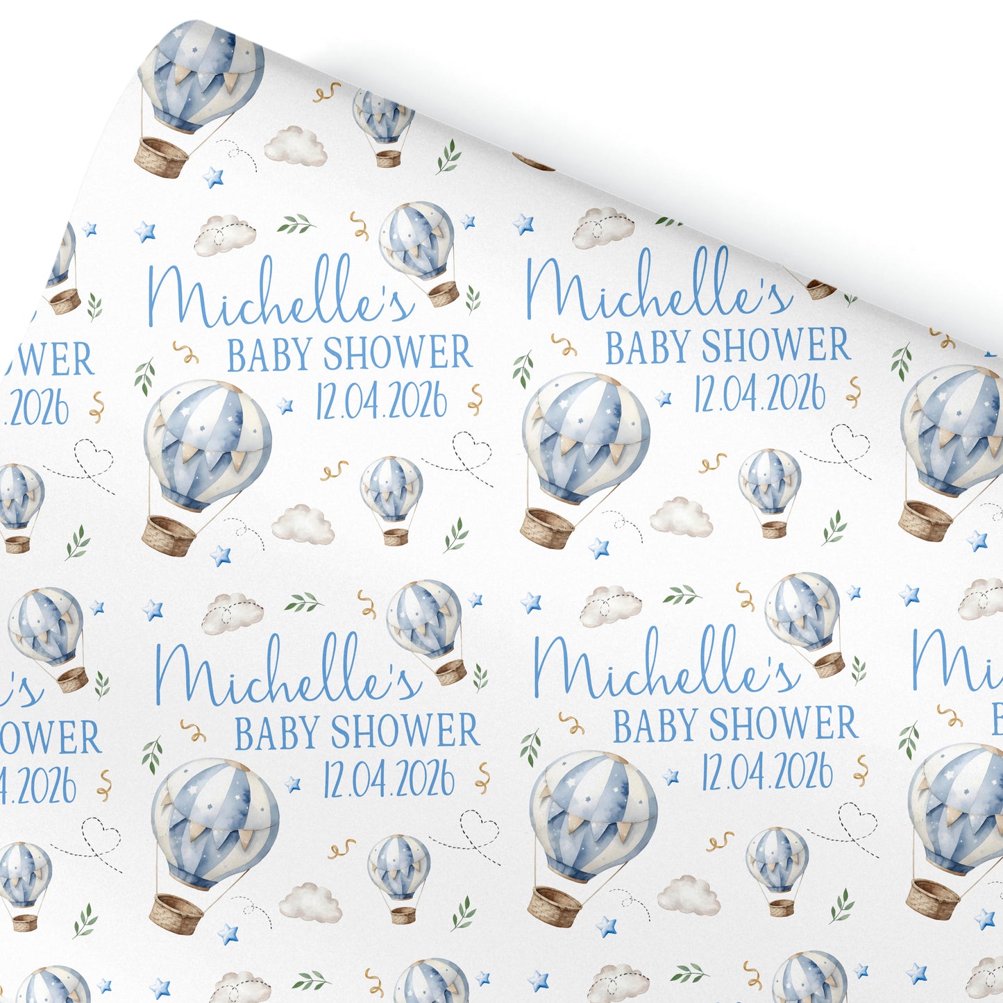 Personalised Gift  Wrapping Paper Baby Shower