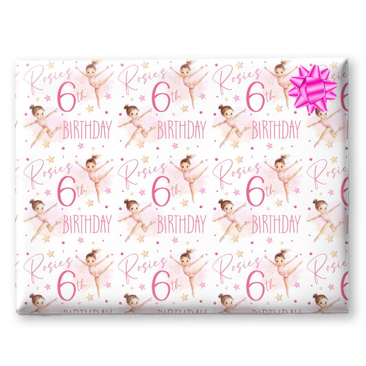 Personalised Birthday Gift Wrapping Paper For Her