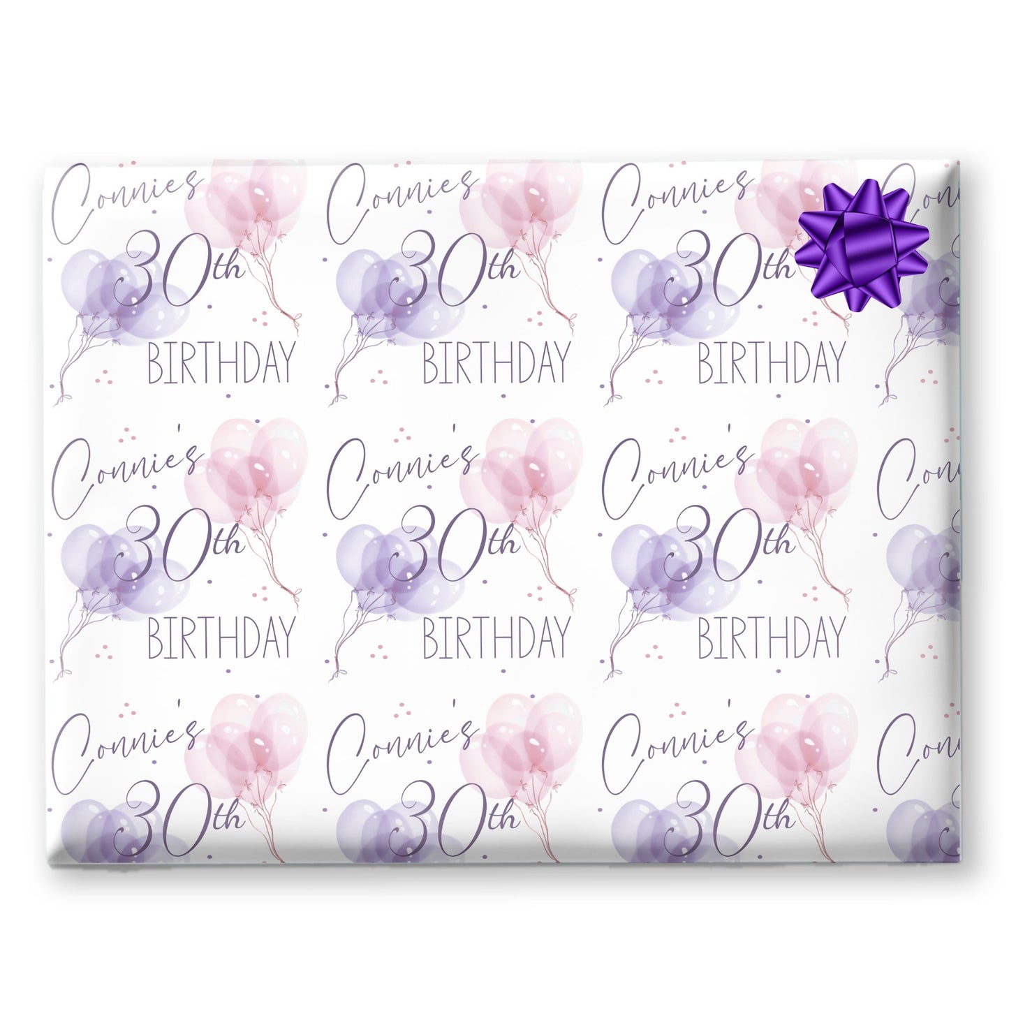Personalised Birthday Gift Wrapping Paper For Her