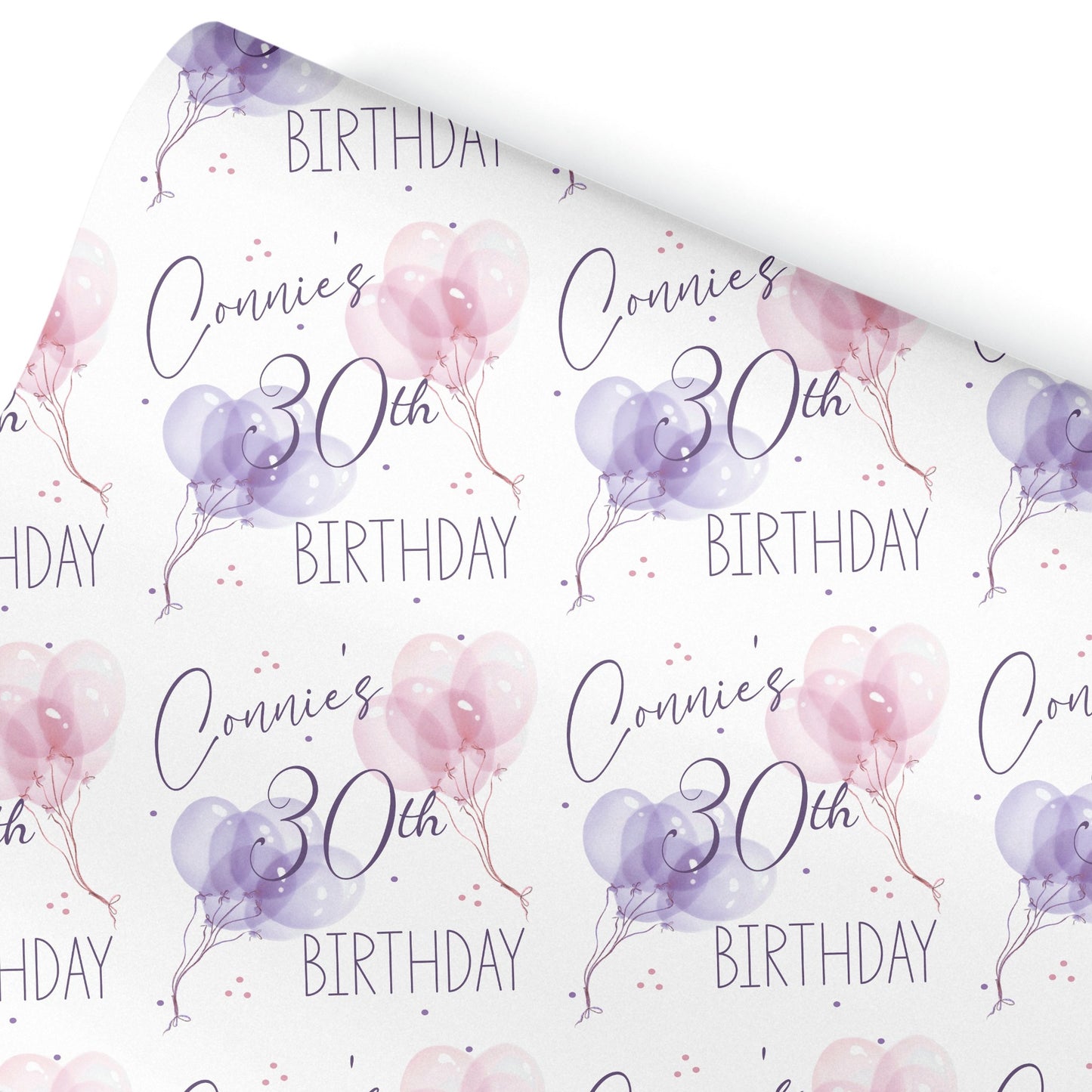 Personalised Birthday Gift Wrapping Paper For Her