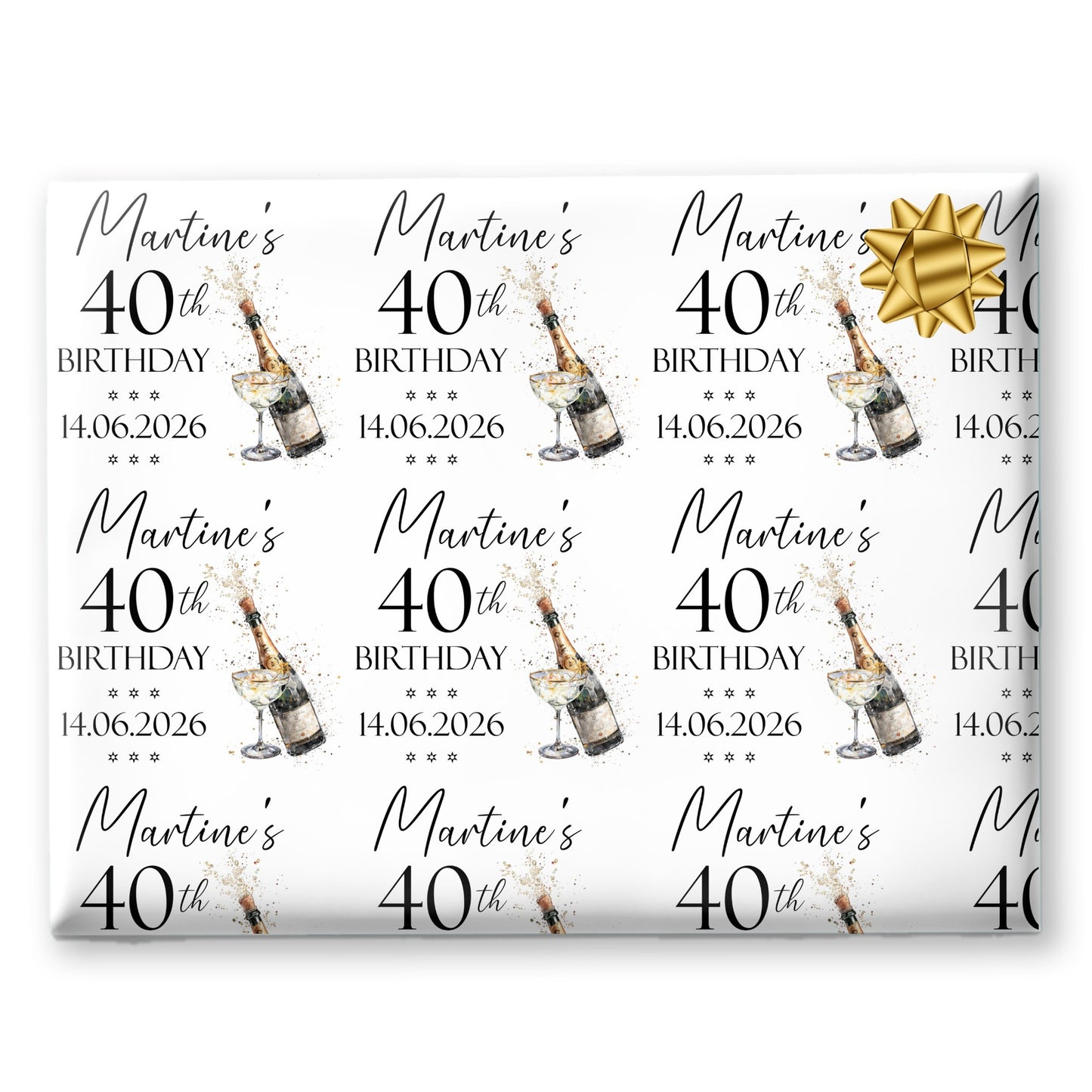 Personalised Birthday Gift Wrapping Paper For Her