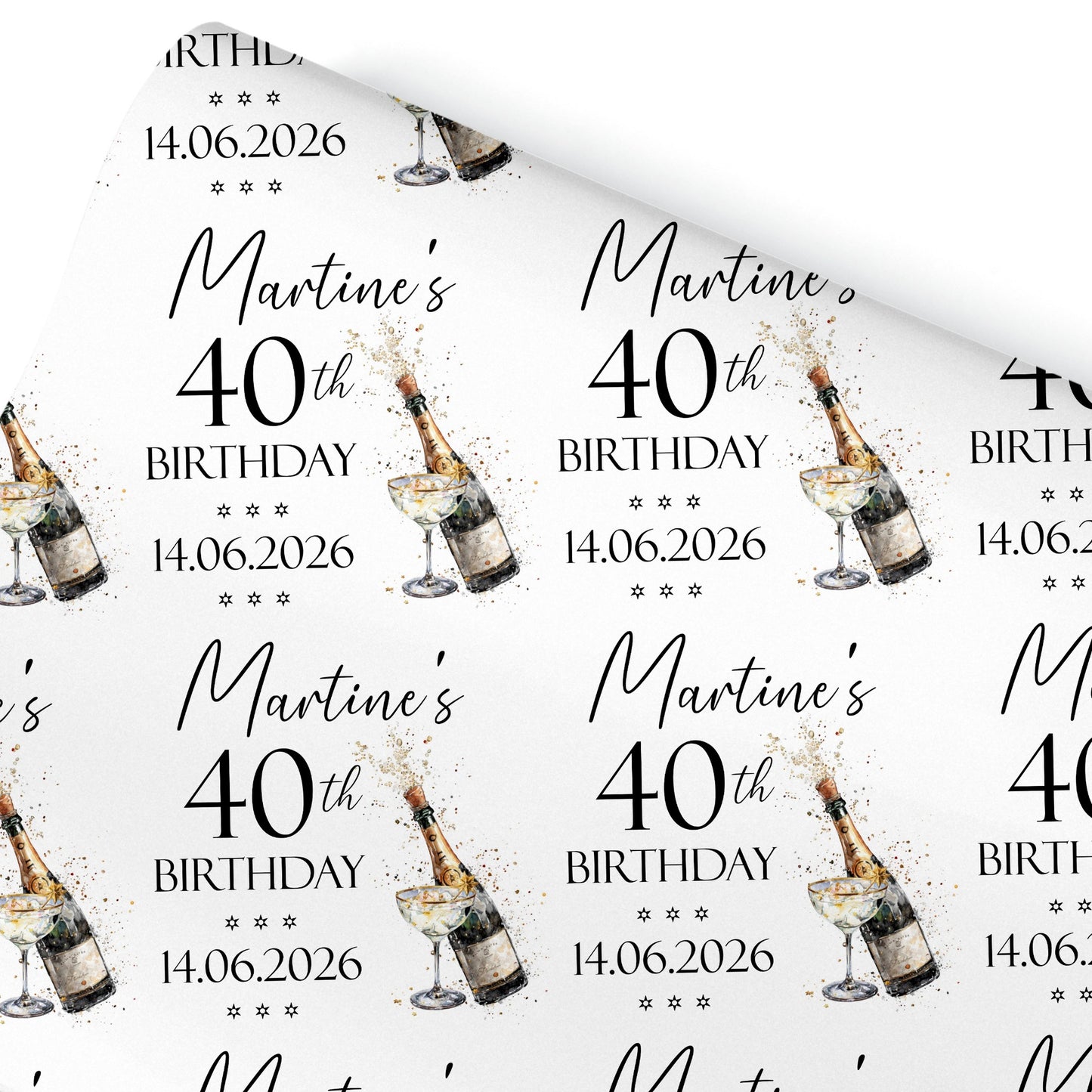 Personalised Birthday Gift Wrapping Paper For Her