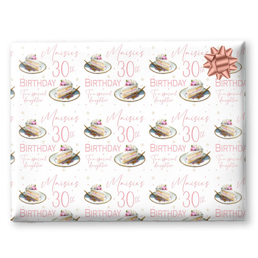 Personalised Birthday Gift Wrapping Paper For Her
