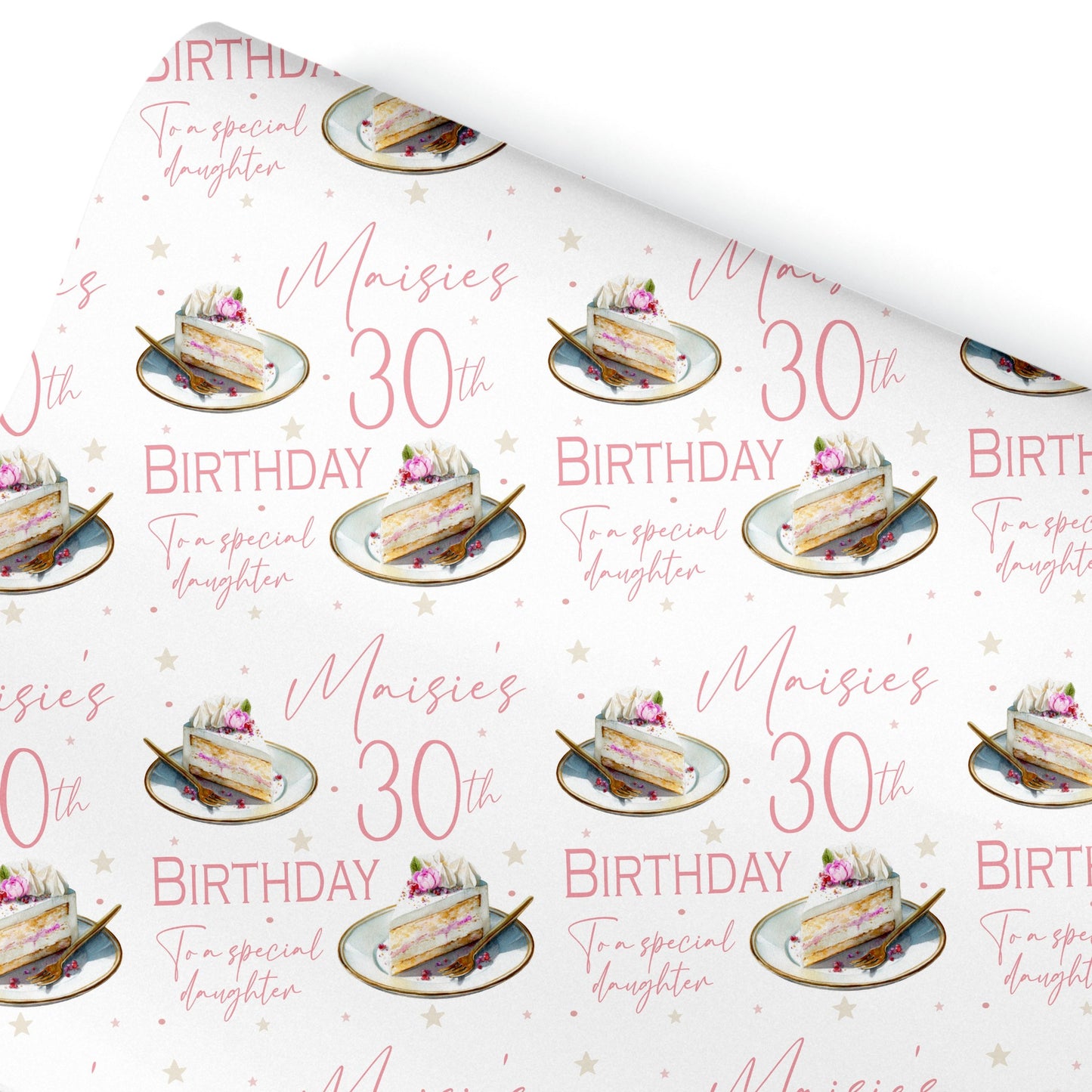 Personalised Birthday Gift Wrapping Paper For Her