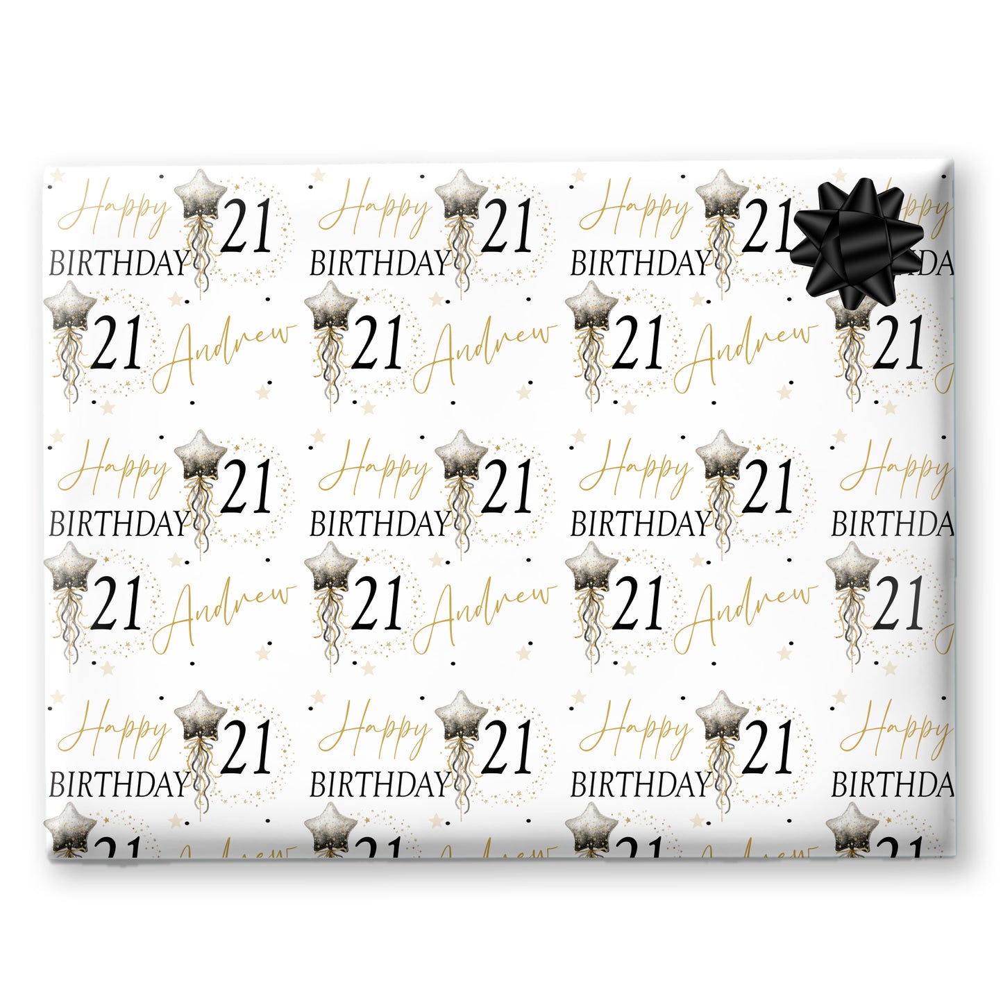 Personalised Birthday Gift Wrapping Paper For Him