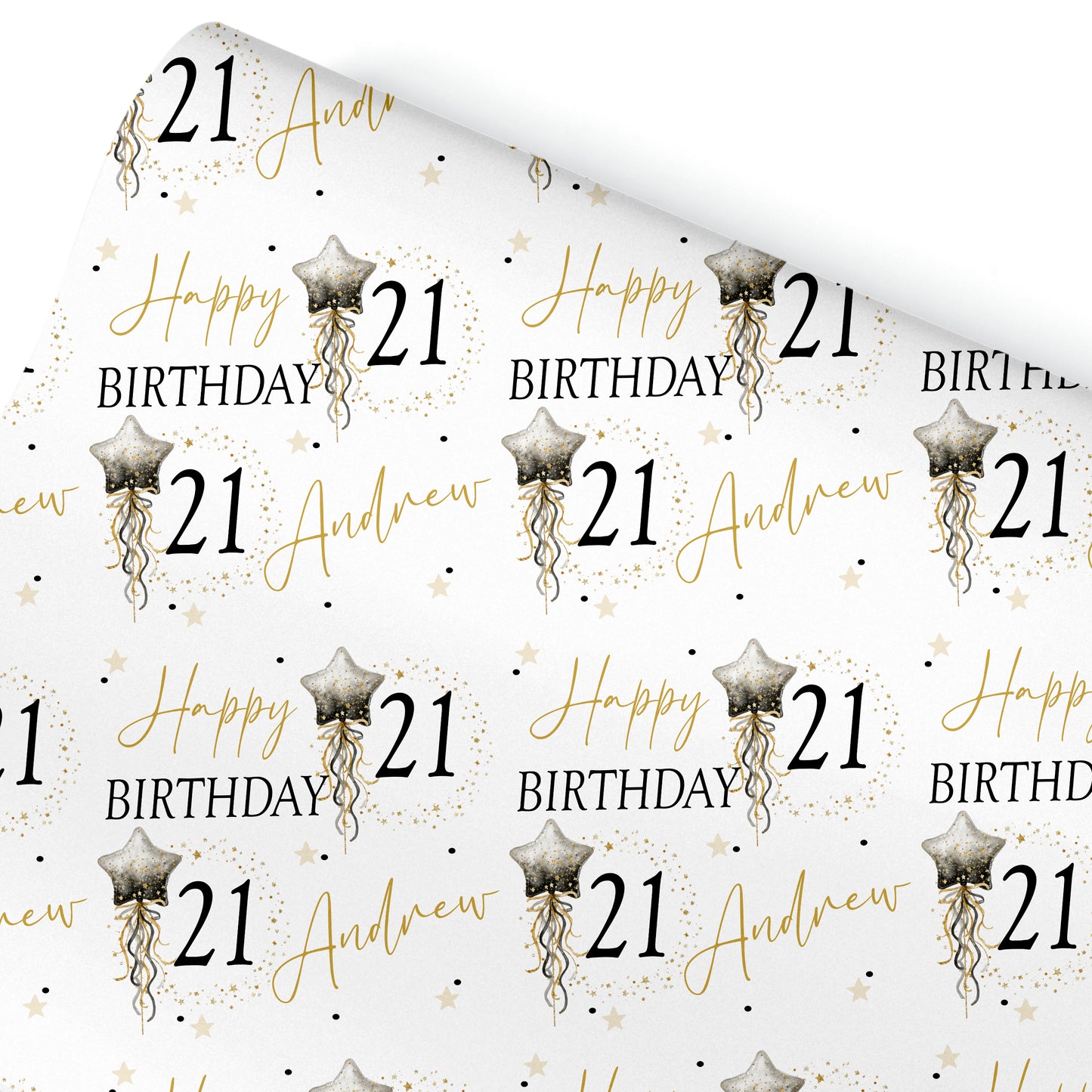 Personalised Birthday Gift Wrapping Paper For Him