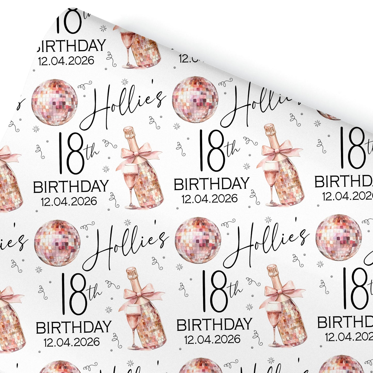 Personalised Birthday Gift Wrapping Paper For Her