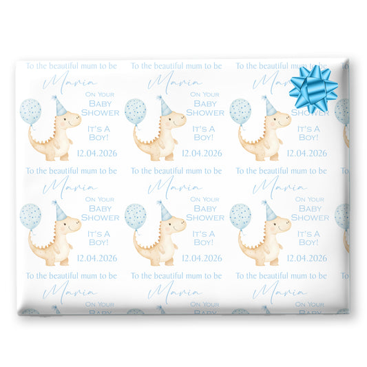 Personalised Baby Shower Gift Wrapping Paper - Cute Gift Wrap
