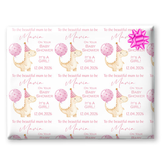 Personalised Baby Shower Gift Wrapping Paper - Cute Gift Wrap