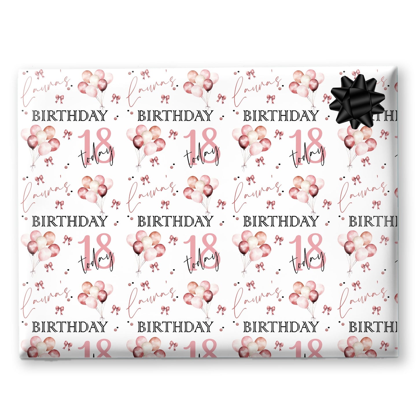 Personalised Birthday Gift Wrapping Paper For Her
