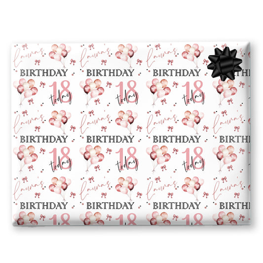 Personalised Birthday Gift Wrapping Paper For Her