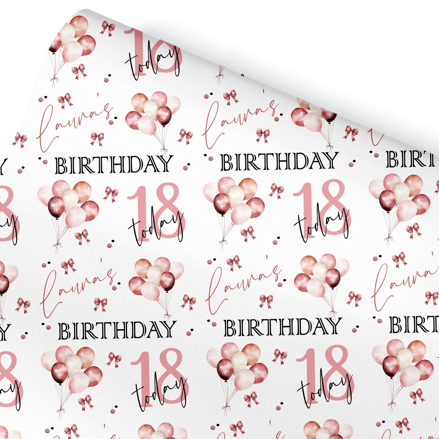 Personalised Birthday Gift Wrapping Paper For Her