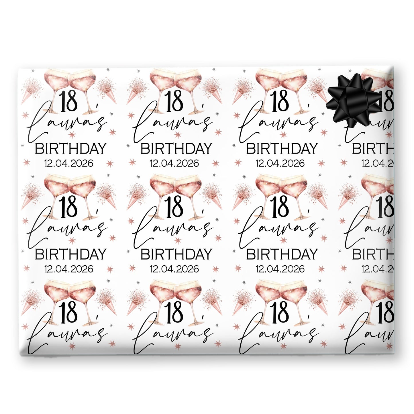 Personalised Birthday Gift Wrapping Paper For Her