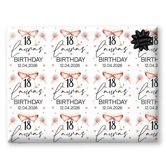 Personalised Birthday Gift Wrapping Paper For Her