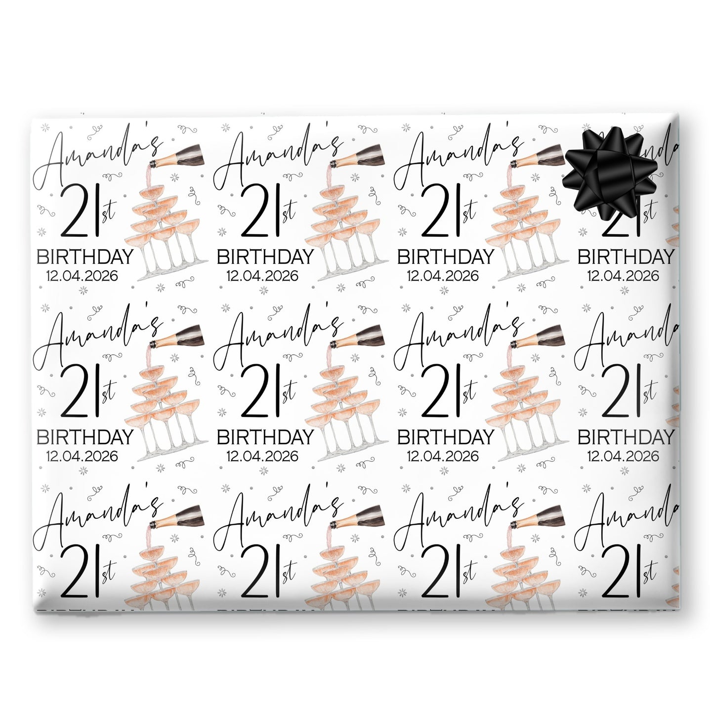 Personalised Birthday Gift Wrapping Paper For Her