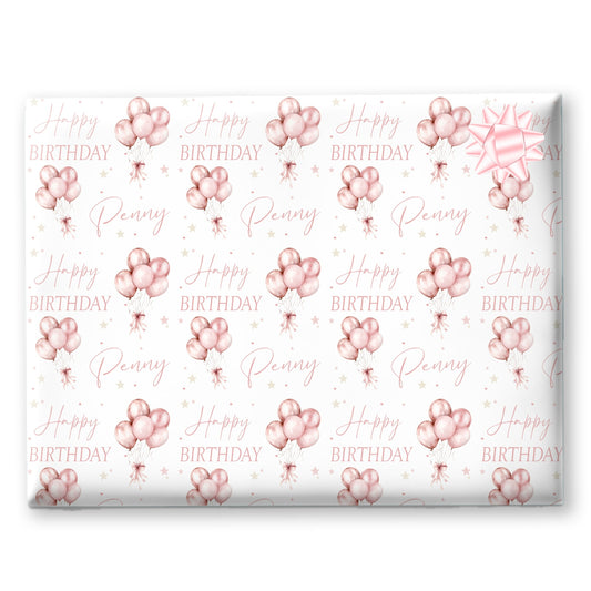 Personalised Birthday Gift Wrapping Paper For Her