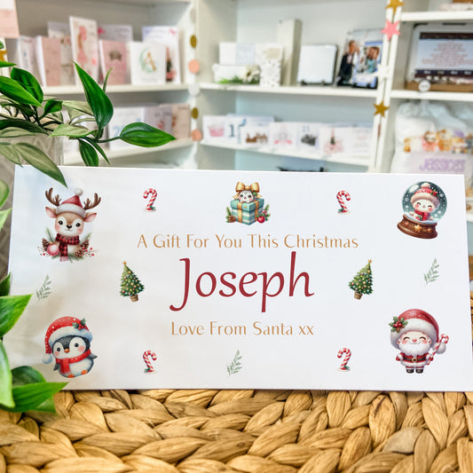 Personalised Christmas Money Gift Wallet Christmas Cash Gift For you