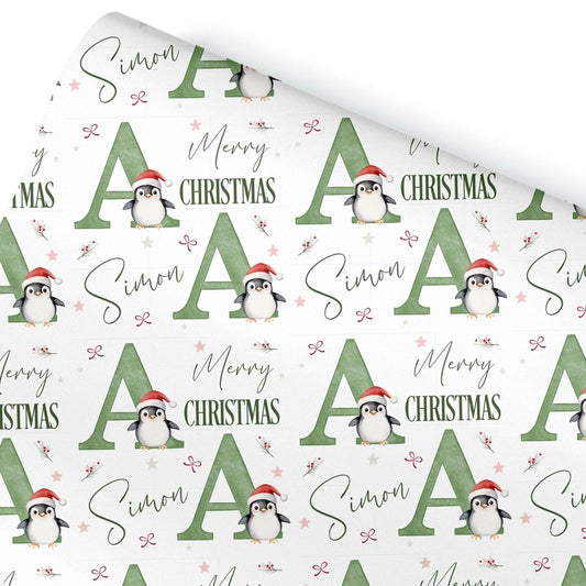 Personalized Christmas Wrapping Paper, Initial Design