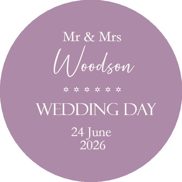 Wedding Stickers, Thank you Stickers Mr & Mrs Party Favours, Cake Seals Watercolour Design