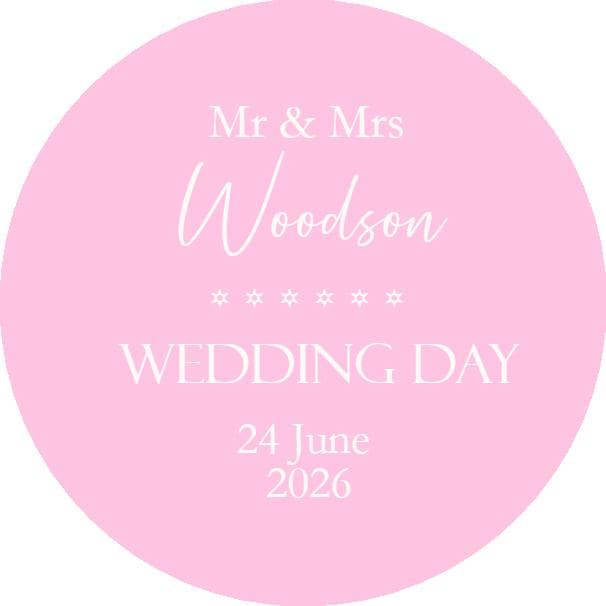 Personalised  Wedding Thank You Stickers For Guests, Mr & Mrs Wedding Stickers For Party Favours