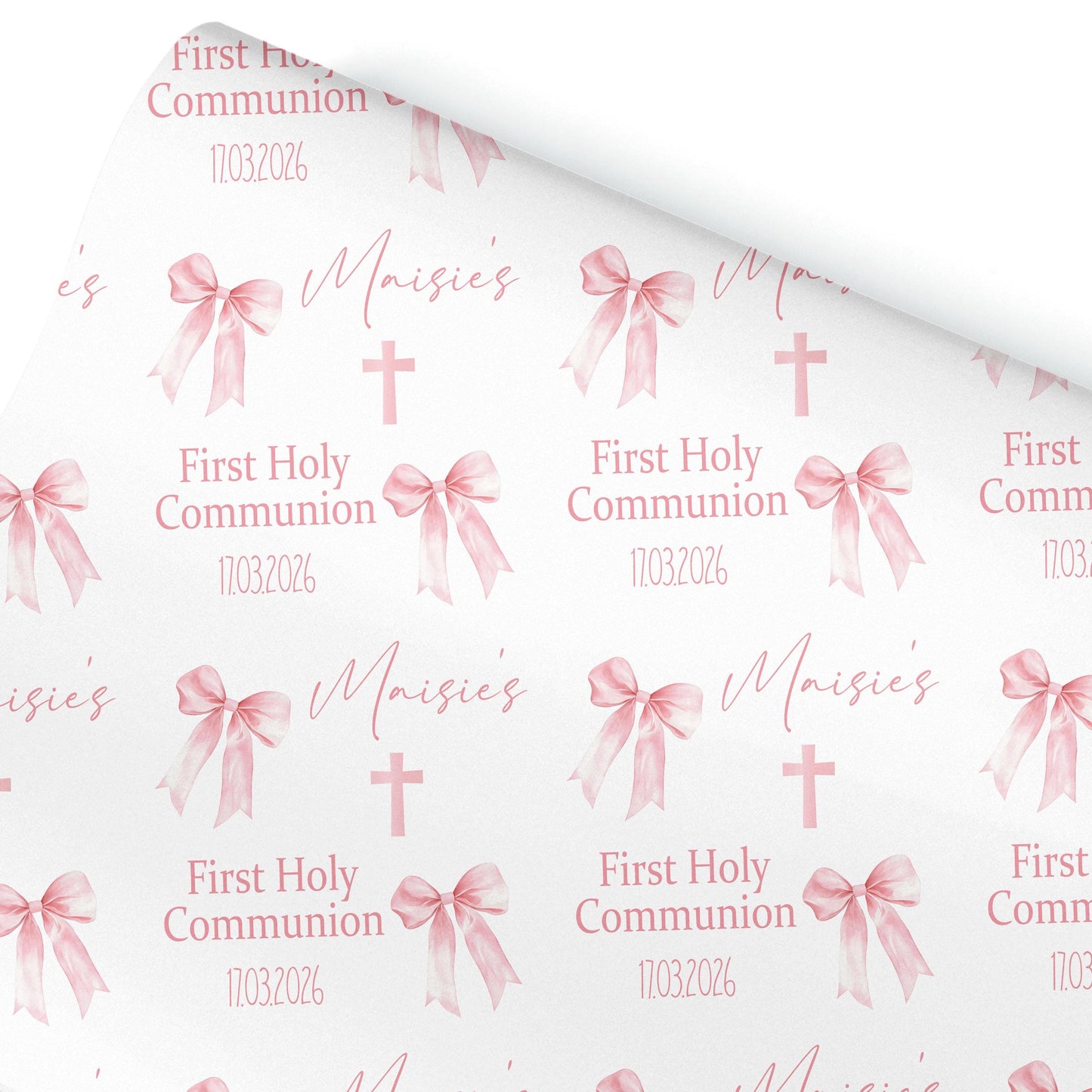 First Holy Communion Wrapping Paper, Confirmation gift wrap, Religious gift ideas