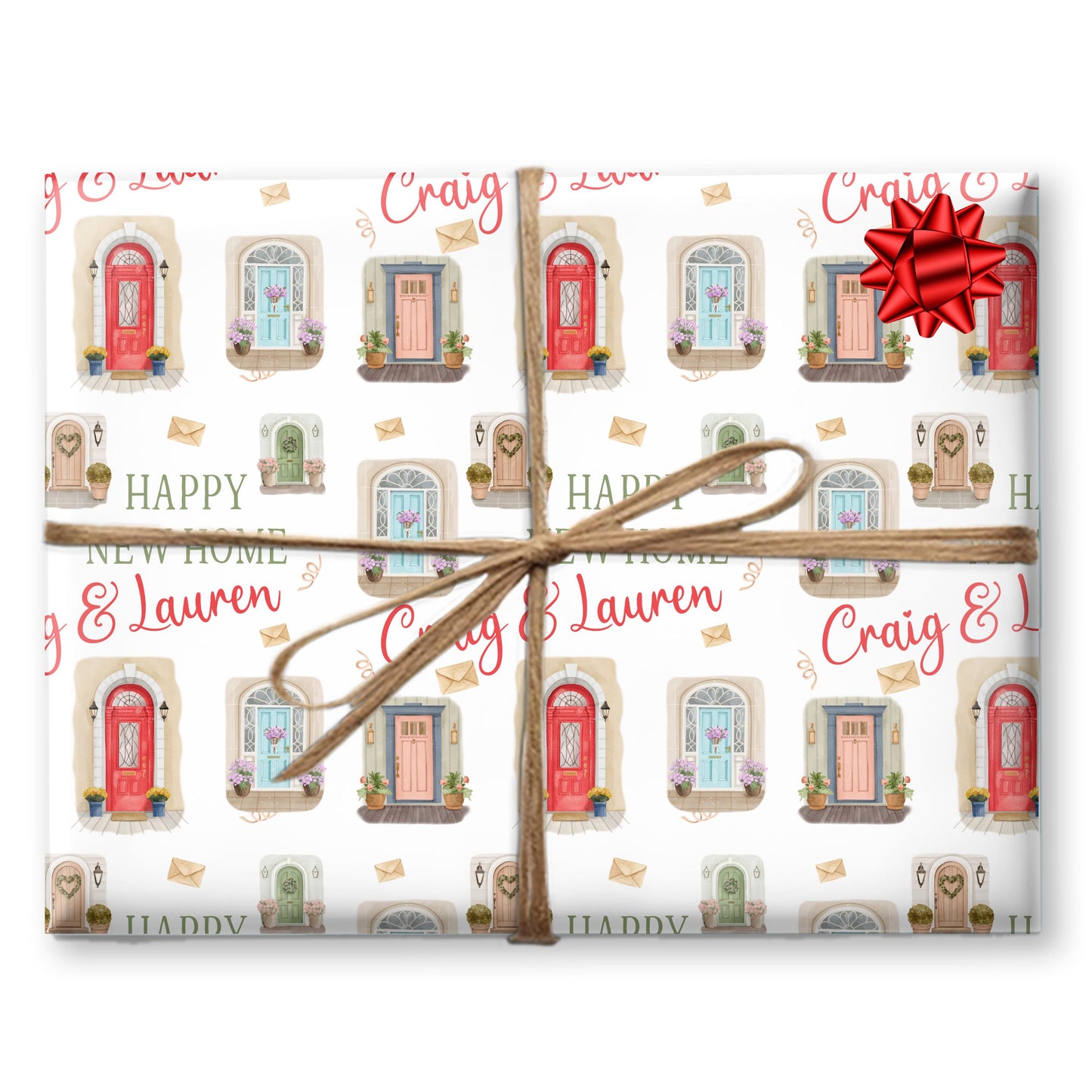 Personalised Gift Wrapping Paper,  Congratulations on your new home