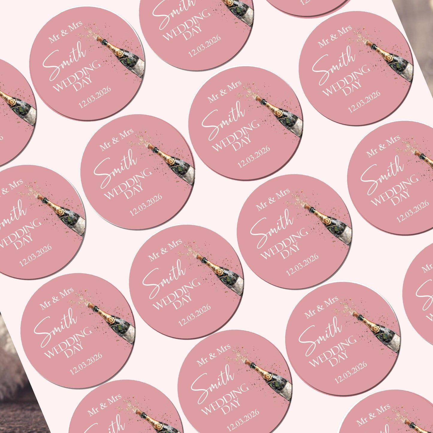 Wedding Stickers, Wedding Favour Sticker, Party Bags, Wedding Stationary, Sweet Cone Labels, Personalised Stickers, Envelope Seals, Wedding