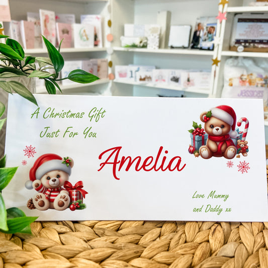 Personalised Christmas Money Gift Wallet Christmas Cash Gift For you