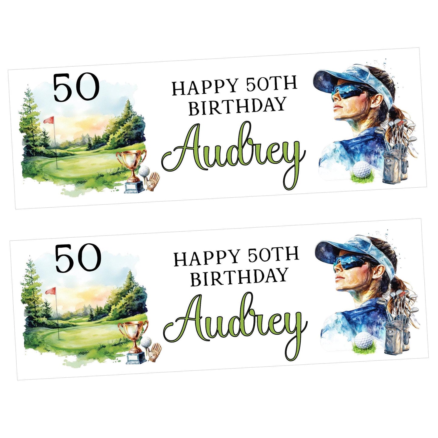 Personalised Golf Birthday Party Banner | Golf Banner | Custom Banner | Party Decor | Golf Lover Birthday Decorations