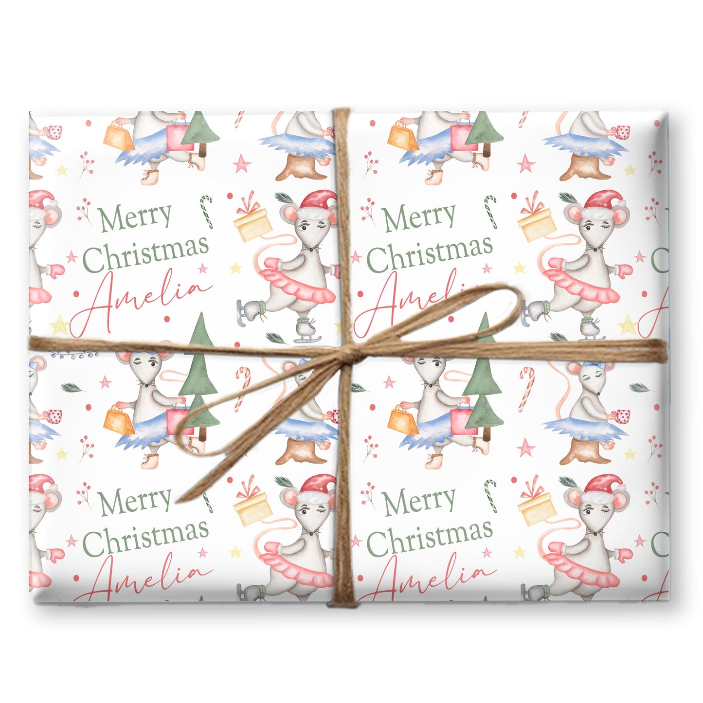 Personalised Gift Wrap | Personalised Christmas Wrapping Paper | Personalised Gift Wrap | Fun Gift Wrap | Santa Claus