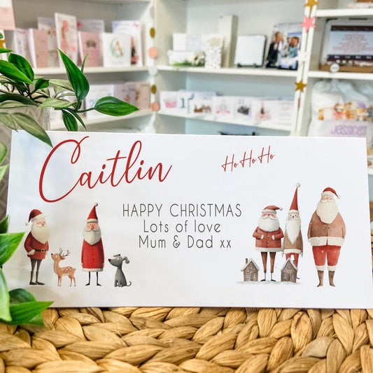 Personalised Christmas Money Holder Gift Wallet Christmas Cash Gift For you this christmas