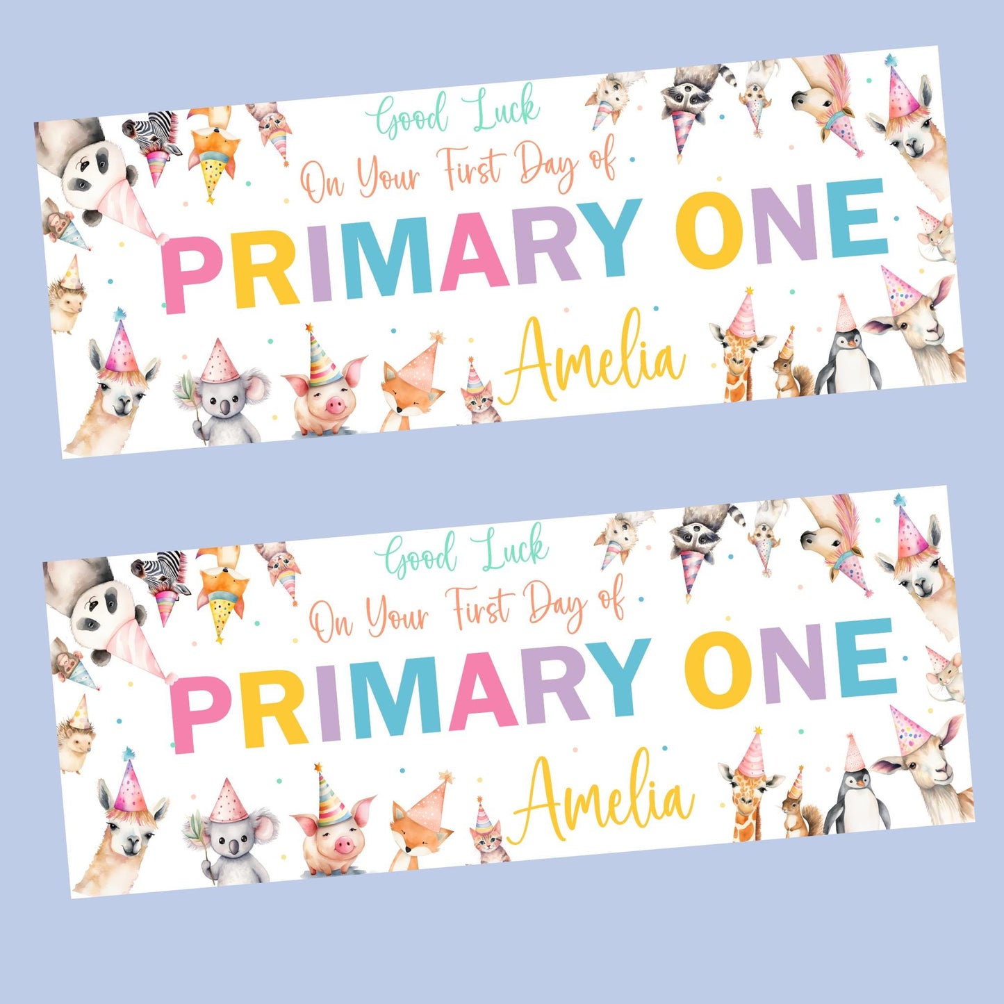 First Day of School Banner, Personalised Primary One Banner, Personalised back to school banner, School decorations, Back to school ideas